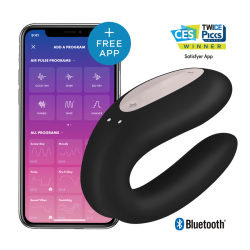 SATISFYER DOUBLE JOY CON APP - MORADO 2