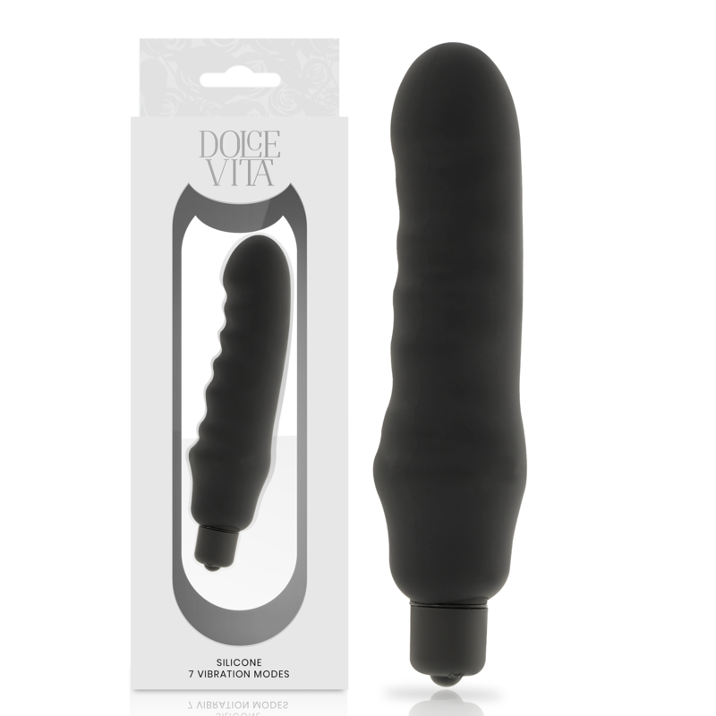 DOLCE VITA - GENIUS VIBRADOR SILICONA NEGRO