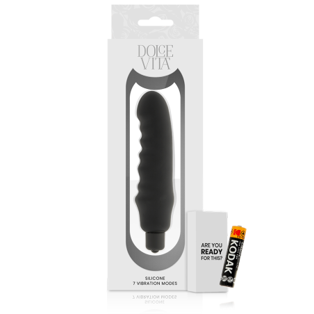 DOLCE VITA - GENIUS VIBRADOR SILICONA NEGRO
