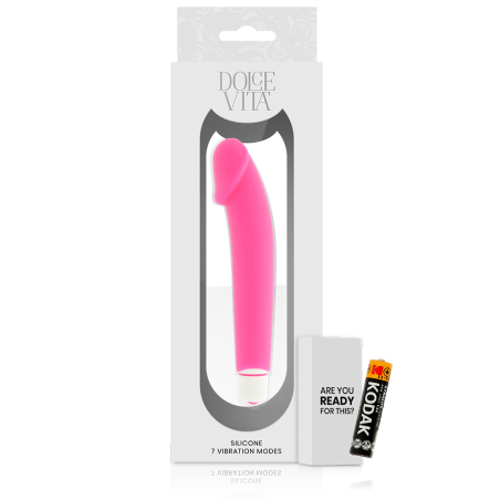 DOLCE VITA - REALISTIC VIBRADOR SILICONA ROSA