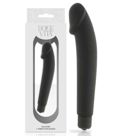 DOLCE VITA - REALISTIC VIBRADOR SILICONA NEGRO