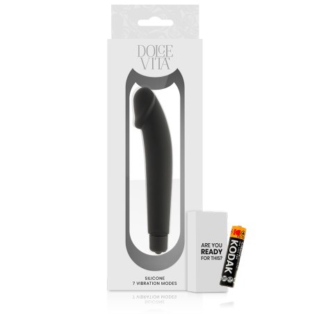 DOLCE VITA - REALISTIC VIBRADOR SILICONA NEGRO