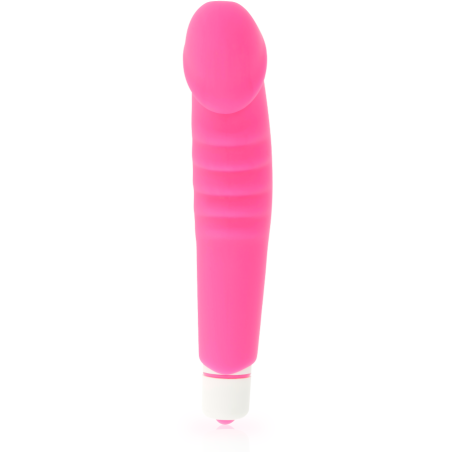 DOLCE VITA - REALISTIC  PLEASURE VIBRADOR SILICONA ROSA