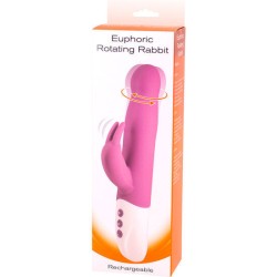 SEVENCREATIONS EUPHORIC VIBRADOR CONEJITO CON ROTACIÓN LILA 2