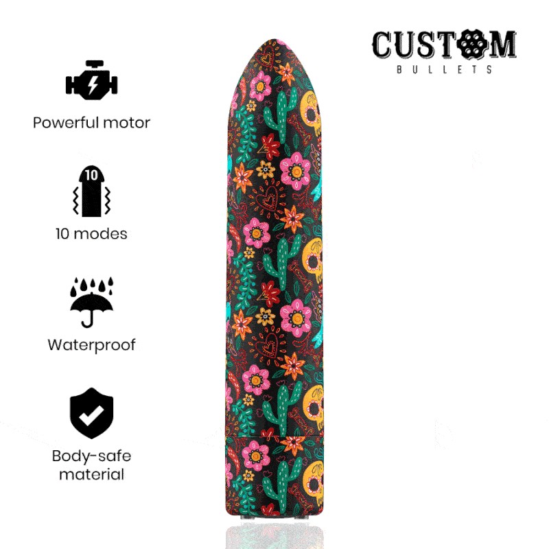 CUSTOM BULLETS BALA RECARGABLE SKULL 10...