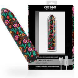 CUSTOM BULLETS BALA RECARGABLE SKULL 10 INTENSIDADES 2