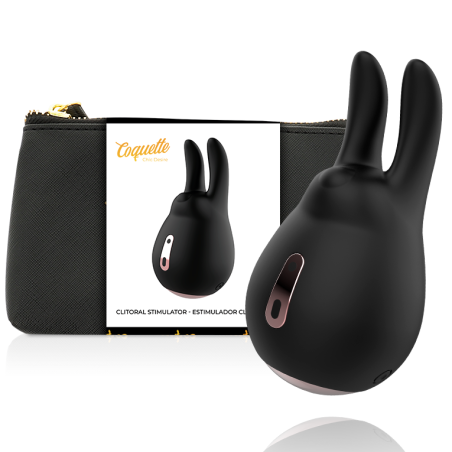 COQUETTE CHIC DESIRE - ESTIMULADOR CLÍTORIS NEGRO / GOLD CONEJO