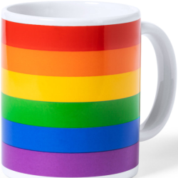 PRIDE - LGBT FLAG CUP IN INDIVIDUAL BOX KRAFT...