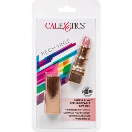 CALEX BALA PINTALABIOS RECARGABLE HIDE  PLAY - SOFT ROSA
