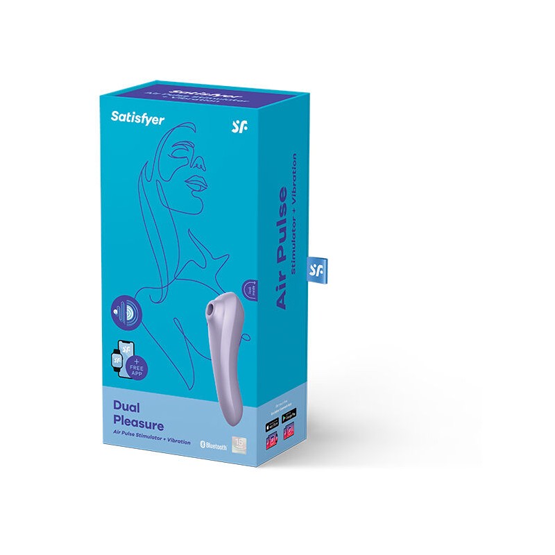 SATISFYER DUAL PLEASURE AIR PULSE MALVA