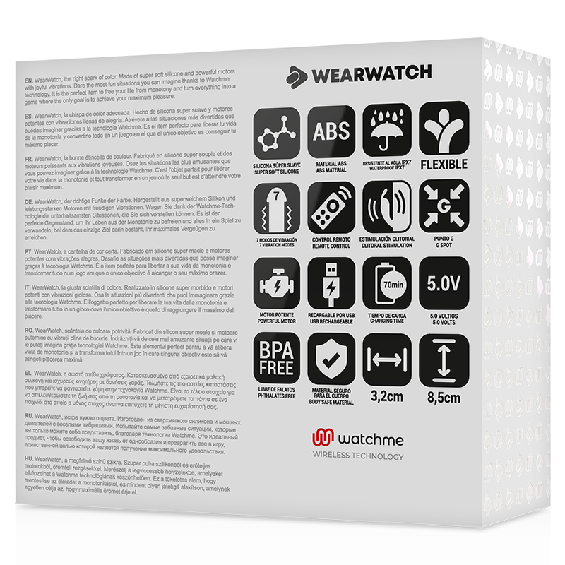 WEARWATCH VIBRADOR DUAL TECHNOLOGY WATCHME AGUA...