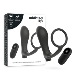 ADDICTED TOYS ANILLA PENE CON PLUG ANAL CONTROL REMOTO... 2