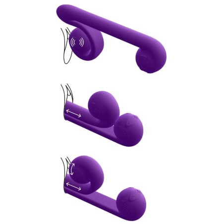 SNAIL VIBE - VIBRADOR MULTIACCIÓN LILA