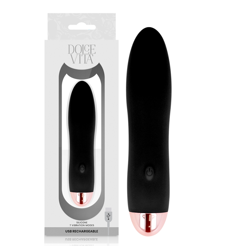 DOLCE VITA - VIBRADOR RECARGABLE FOUR NEGRO 7...
