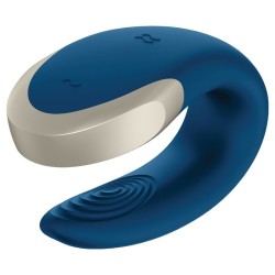 SATISFYER APP DOUBLE LOVE VIBRADOR PAREJAS LUXURY AZUL 2