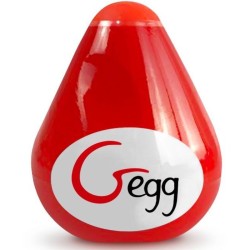 G-VIBE - HUEVO MASTURBADOR TEXTURADO REUTILIZABLE ROJO 2