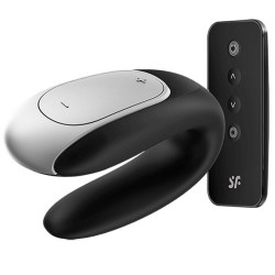 SATISFYER DOUBLE FUN PARTNER VIBRATOR - NEGRO 2