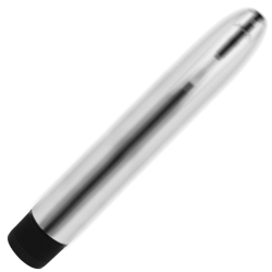 OHMAMA - CLASSIC SILVER VIBRATOR 17.5 CM 2