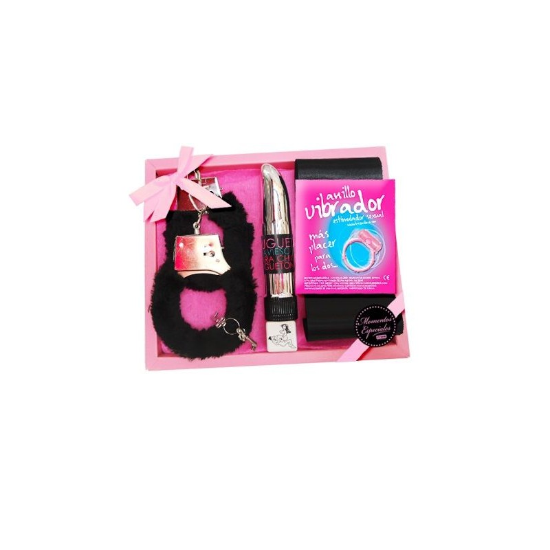 INDEDIT - KIT EROTICO VIBRADOR/ANILLO VIBRATOR...