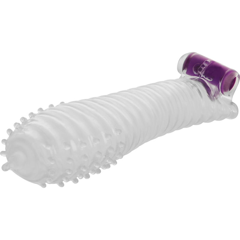 OHMAMA - TEXTURED PENIS SHEATH WITH VIBRATING...