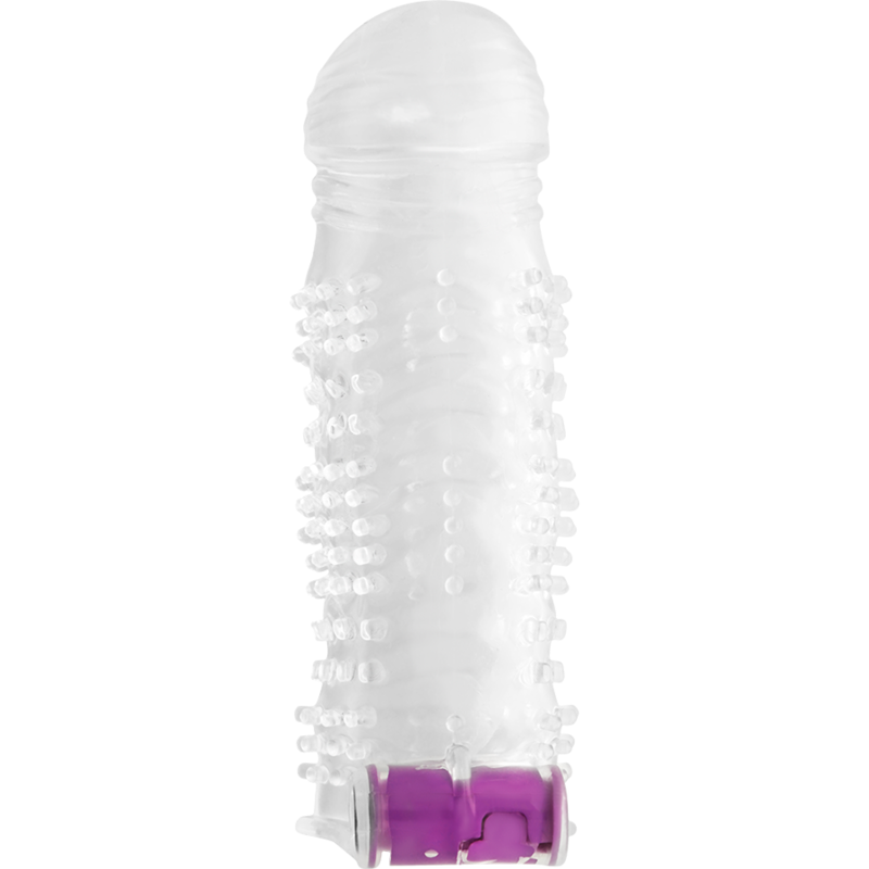OHMAMA - TEXTURED PENIS SHEATH WITH VIBRATING...