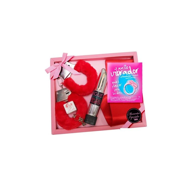INDEDIT - KIT EROTICO VIBRADOR/ANILLO VIBRATOR...