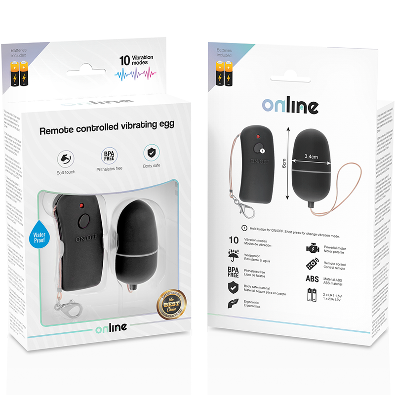 ONLINE HUEVO VIBRADOR CON MANDO CONTROL REMOTO...