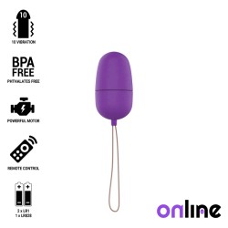 ONLINE HUEVO VIBRADOR CON MANDO CONTROL REMOTO - LILA 2