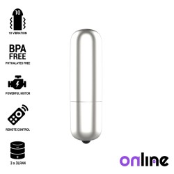 ONLINE MINI BALA VIBRADORA - PLATEADA 2