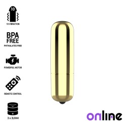 ONLINE MINI BALA VIBRADORA - DORADA 2