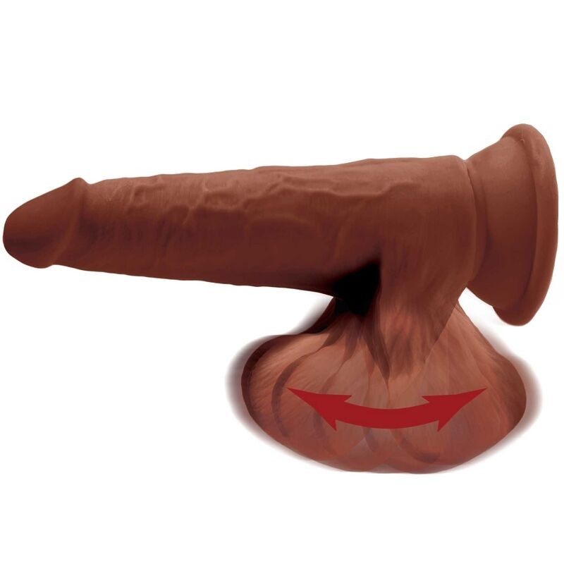 KING COCK - PLUS 3D DILDO SWINGING BALLS 24.5...