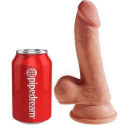 KING COCK - PLUS 3D DILDO CON TESTÍCULOS 17 CM 2