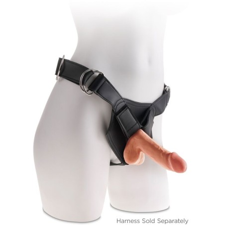 KING COCK - PLUS 3D DILDO CON TESTÍCULOS 17 CM