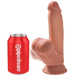 KING COCK - PLUS 3D DILDO SWINGING BALLS 15.2 CM 2