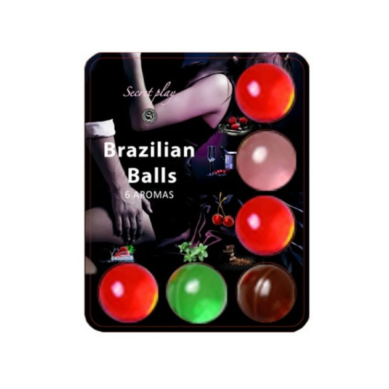 SECRETPLAY 6 HOT BALLS LUBRICANTE CON AROMA DE...