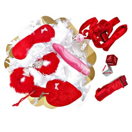 CAJA PÉTALO BONDAGE ROJO ¡TE QUIERO MUCHO