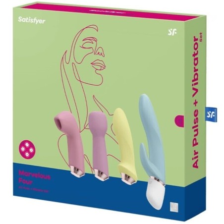 SATISFYER MARVELOUS FOUR - SET VIBRADOR  SUCCIONADOR