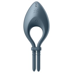 SATISFYER - BULLSEYE RING VIBRATOR APP GREY 2