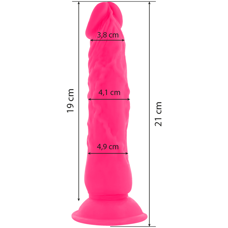 DIVERSIA - FLEXIBLE VIBRATING DILDO PINK 21 CM...