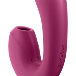 SATISFYER SUNRAY ESTIMULADOR Y VIBRADOR APP - ROJO 2