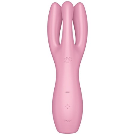SATISFYER THREESOME 3 VIBRADOR - ROSA