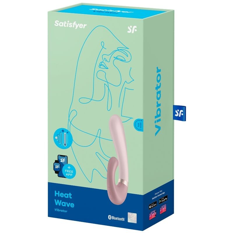 SATISFYER HEAT WAVE VIBRADOR APP - NEGRO