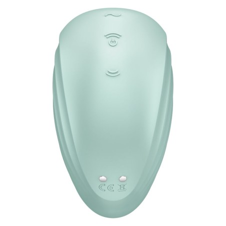 SATISFYER PEARL DIVER ESTIMULADOR Y VIBRADOR - VERDE