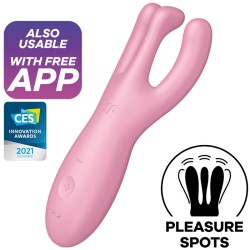 SATISFYER THREESOME 4 VIBRADOR APP - ROSA 2