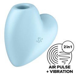 SATISFYER CUTIE HEART ESTIMULADOR Y VIBRADOR - AZUL 2