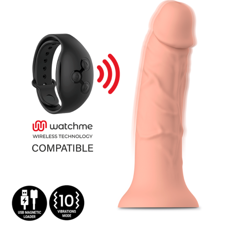 MYTHOLOGY - ASHER ORIGINAL DILDO M - VIBRATOR + REMOTE CONTROL WITH WATCHME WIRELESS TECHNOLOGY