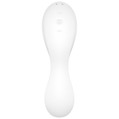 SATISFYER CURVY TRINITY 5 ESTIMULADOR Y VIBRADOR APP - BLANCO