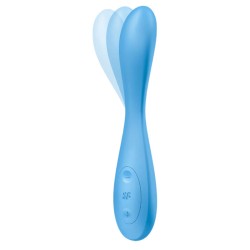 SATISFYER G-SPOT FLEX 4+ MULTI VIBRADOR APP - AZUL 2