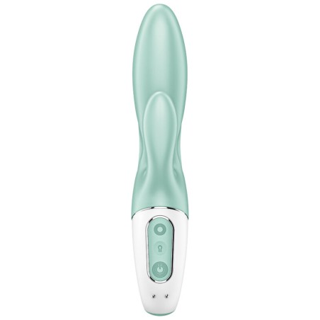 SATISFYER AIR PUMP BUNNY 5+ VIBRADOR RABBIT INFLABLE APP - VERDE