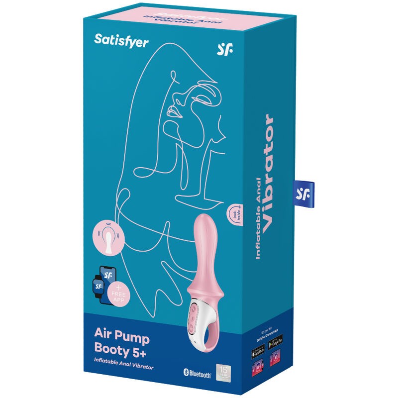 SATISFYER AIR PUMP BOOTY 5+ VIBRADOR ANAL...
